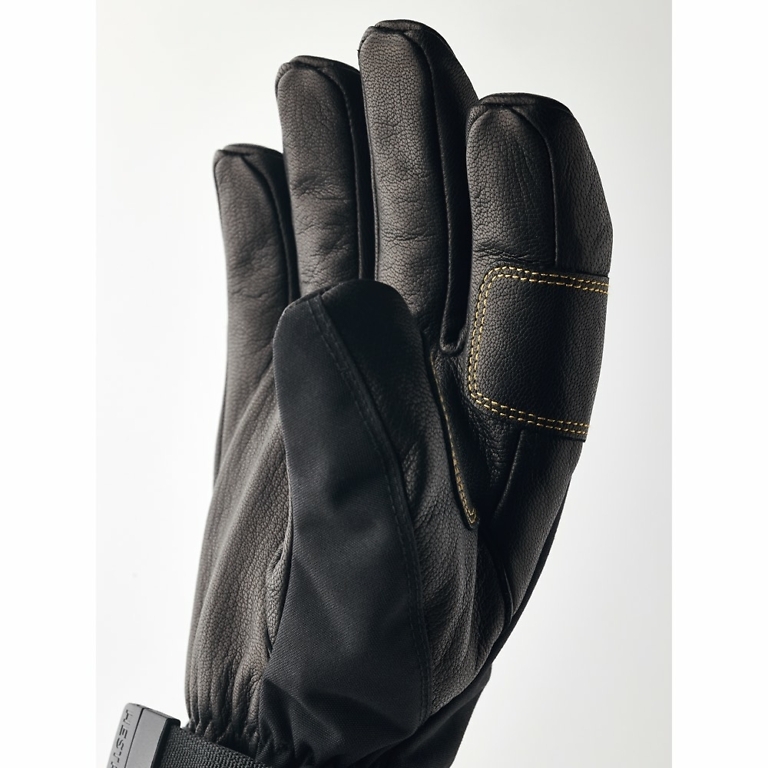 Hestra Black Army Leather Goretex Gloves