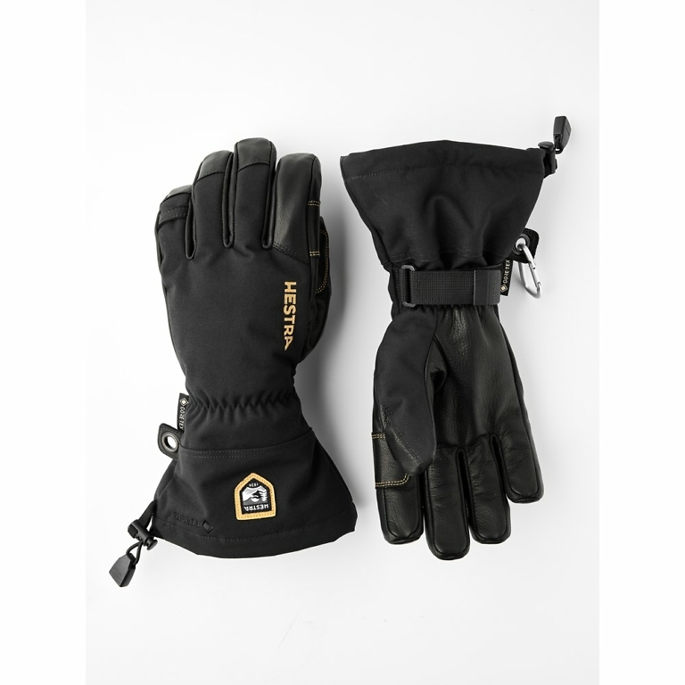 Hestra Black Army Leather Goretex Gloves