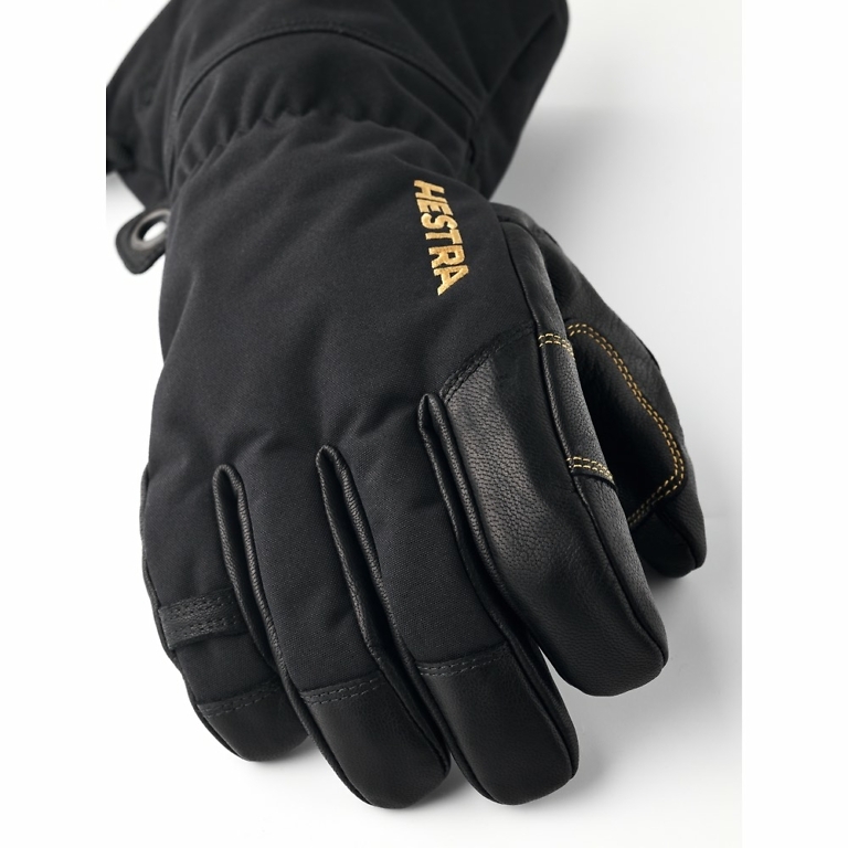 Hestra Black Army Leather Goretex Gloves