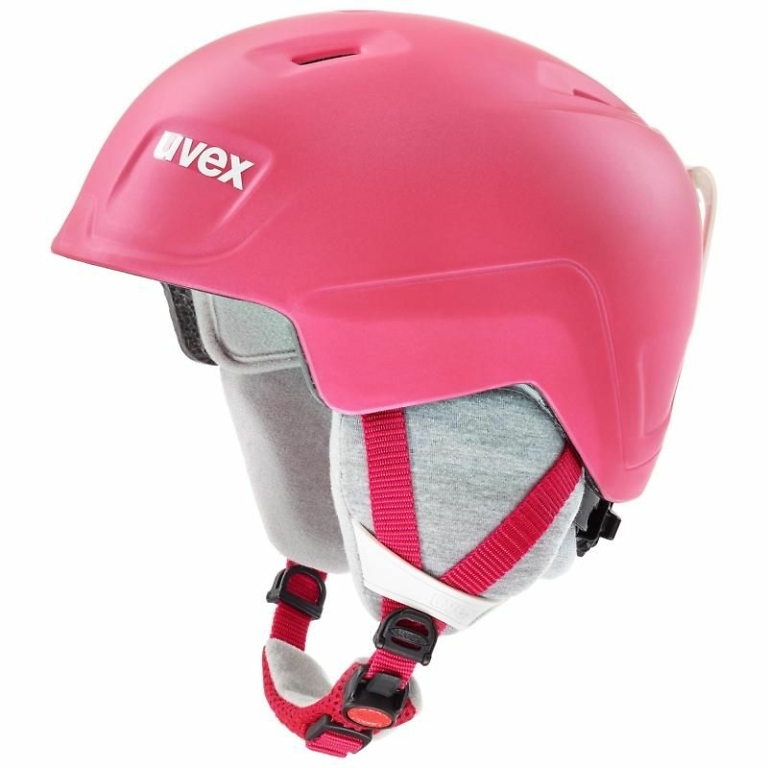 UVEX Pink Manic Pro Junior Ski Helmet