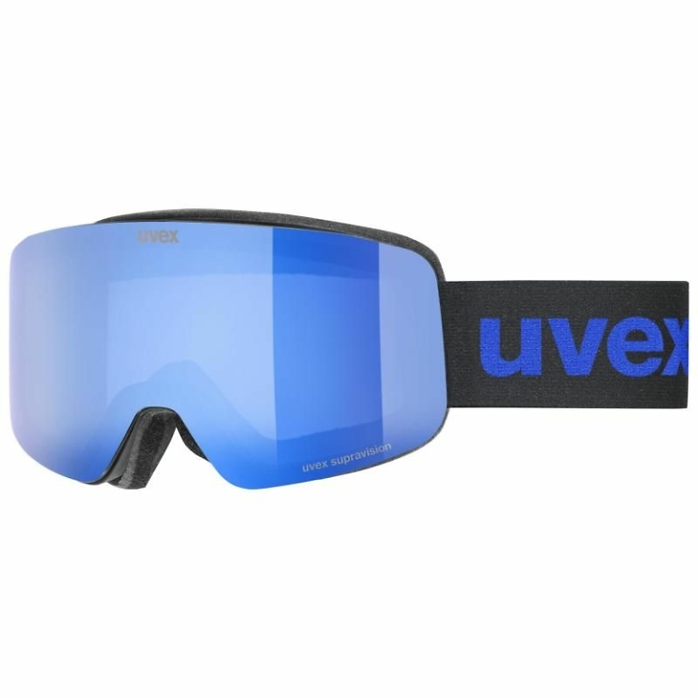 UVEX Black Blue Pwdr FM Junior Goggle