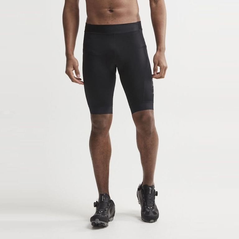 CRAFT Black Mens Essence Cycle Shorts