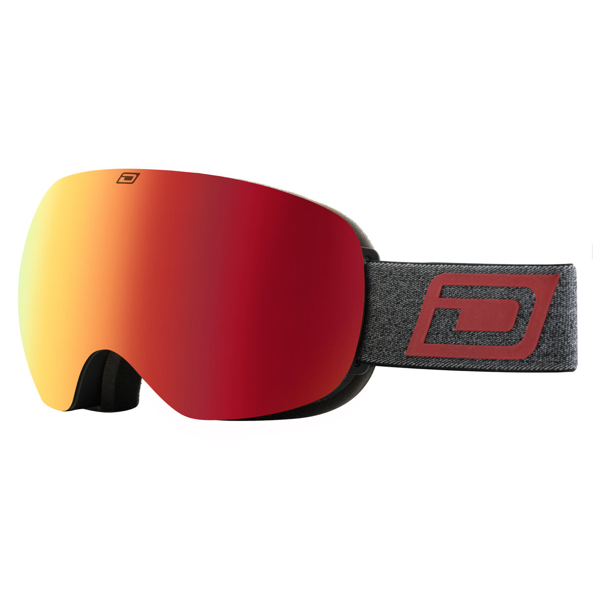 Dirty Dog Grey/Red Omen Snow Goggles