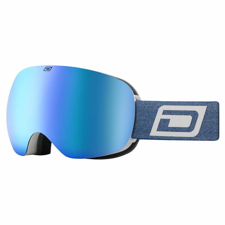 Dirty Dog White/Blue Omen Snow Goggles