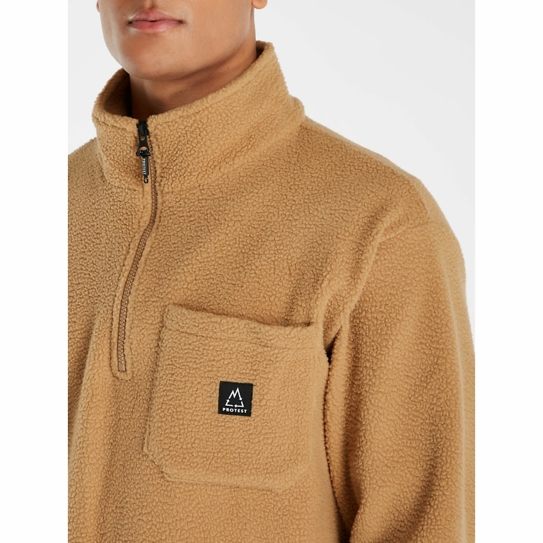 Protest Fudgecaramel Sumner Mens Fleece