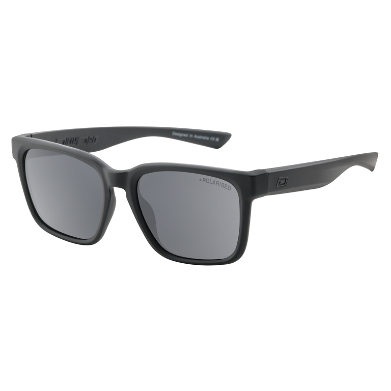 Dirty Dog Goat Satin Black Grey Mirror Polarised Sunglasses