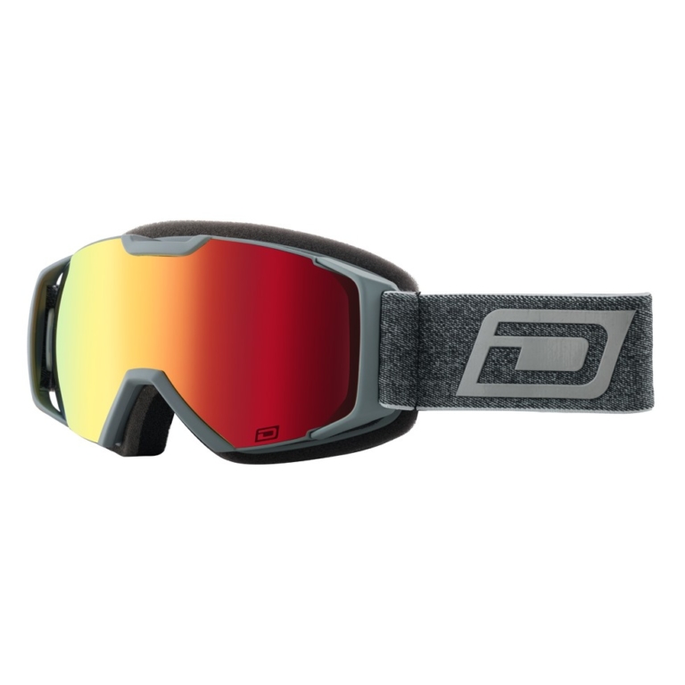 Dirty Dog Matt Dark Grey/Red Fusion Mirror Velocity Junior Goggles