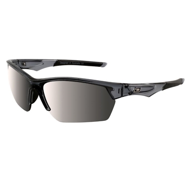 Dirty Dog Sport Track Black & Silver Mirror Sunglasses