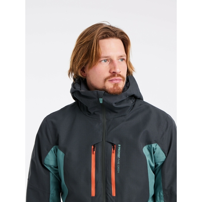 Protest Atlantic Green Barent Mens Snow Jacket