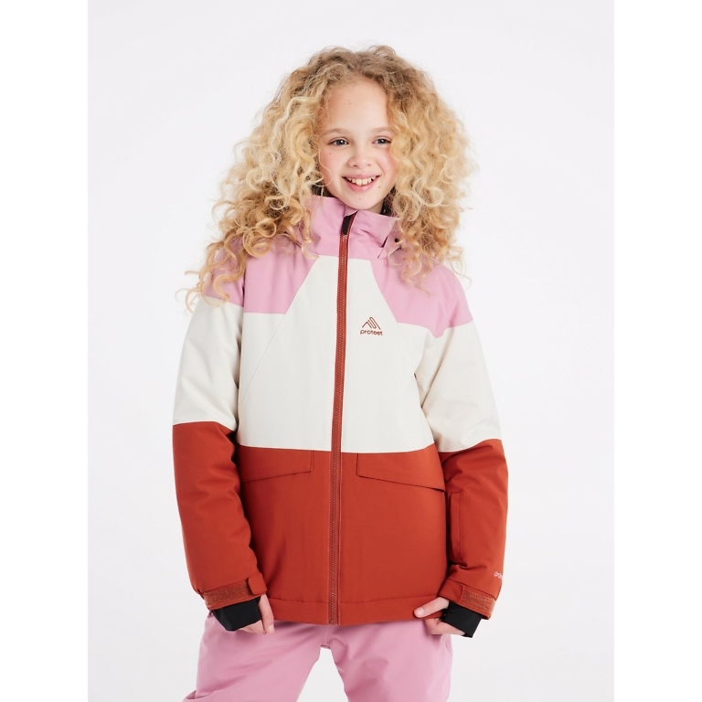 Protest Cameo Pink Kiwi Girls Snow Jacket