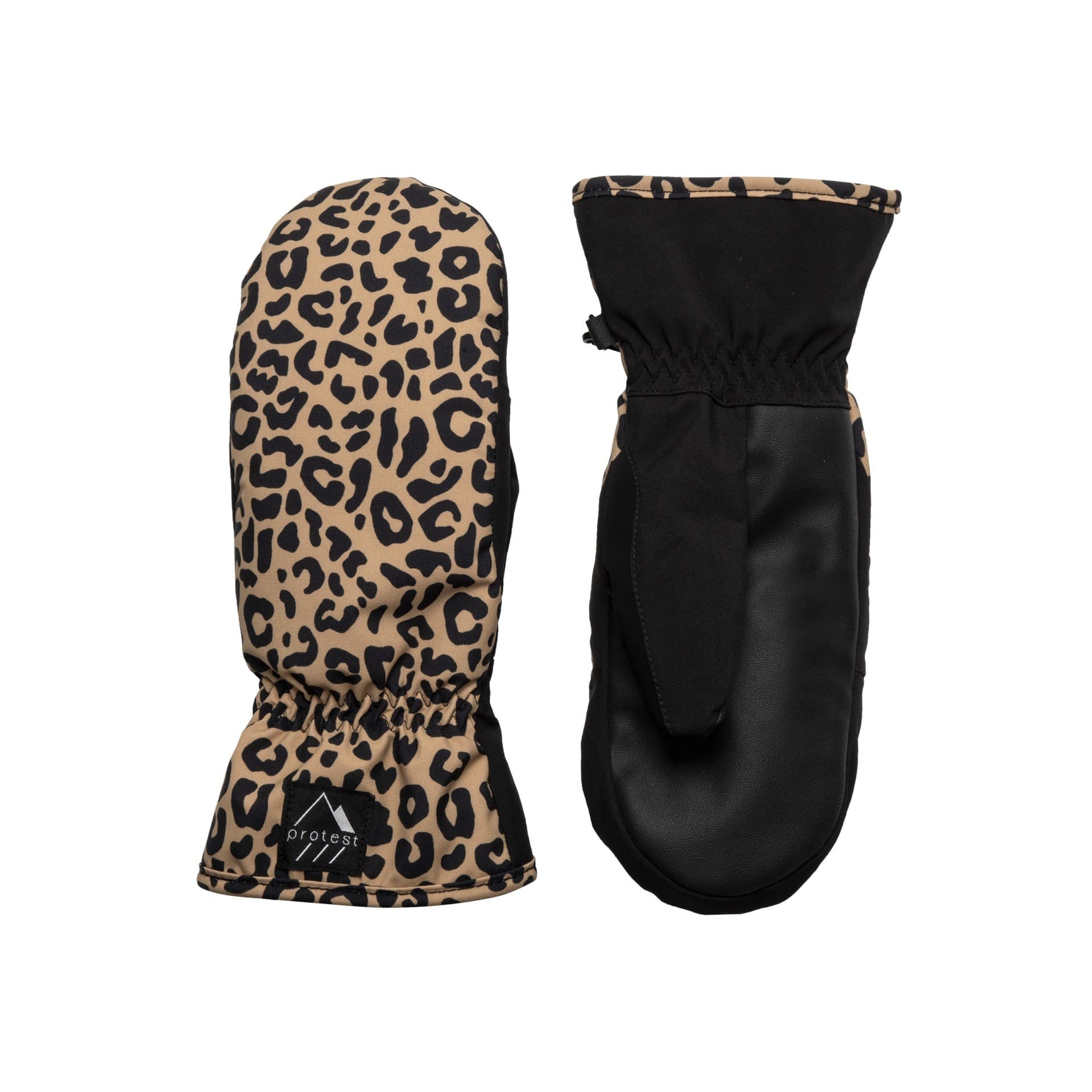 leopard mittens