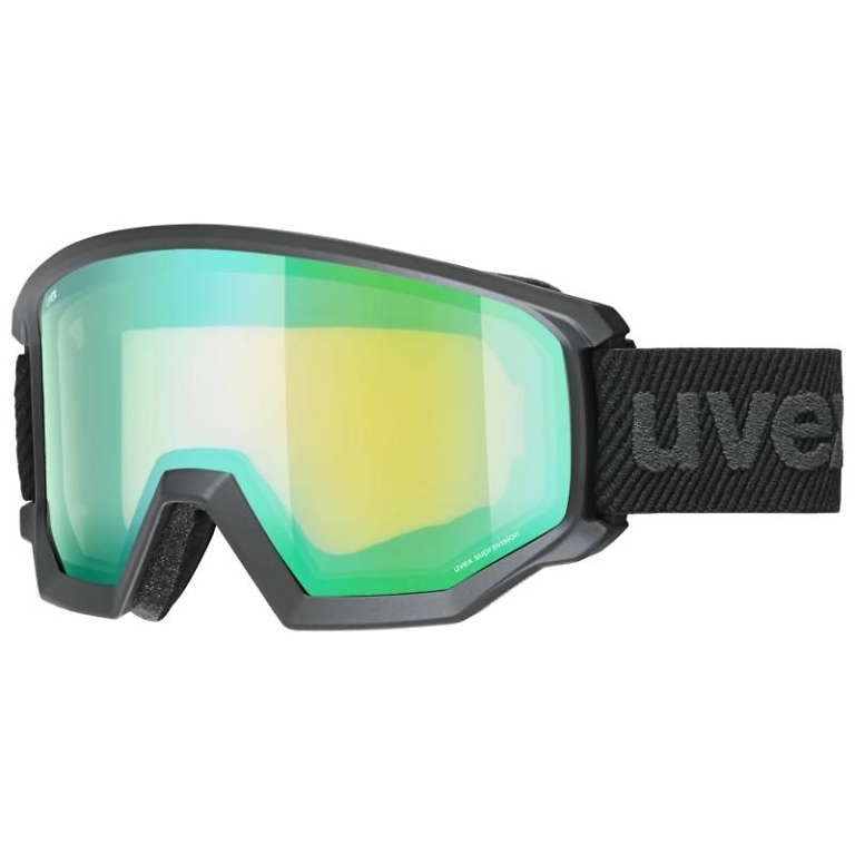 Uvex Black Full Mirror Athletic FM Goggles