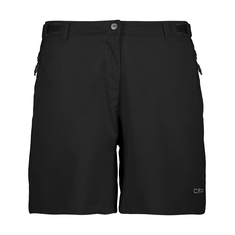 CMP Black Womens Bermuda Bike Shorts (with removable inner pad)