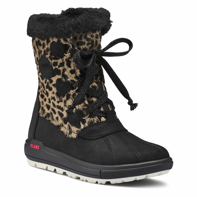 OLANG  Leopard Haida Tex Womens Snow Boot