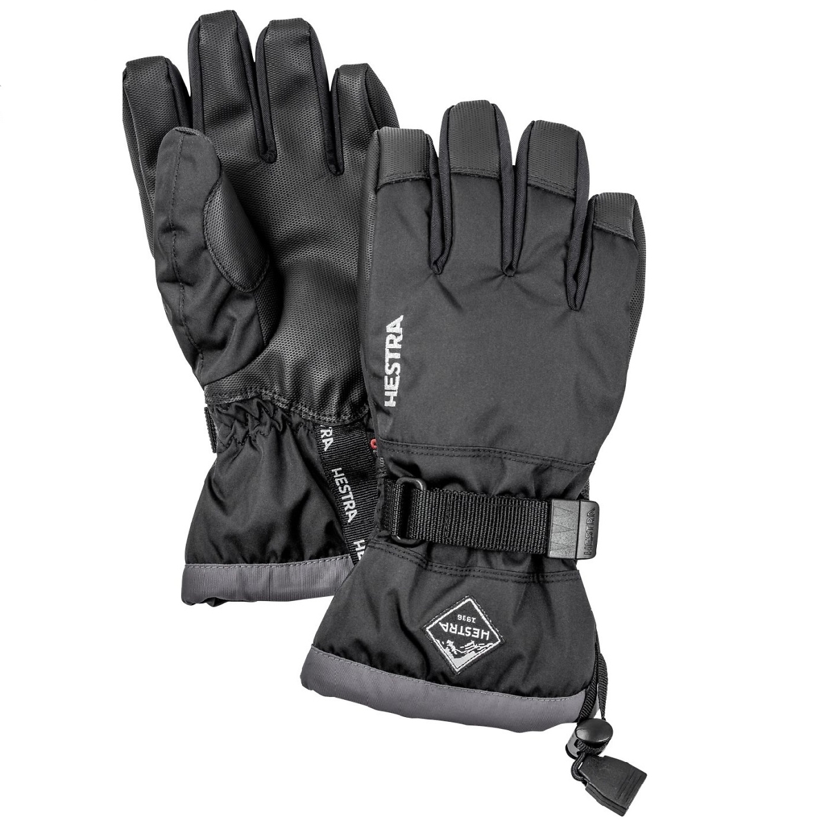 Hestra Black Kids CZone Gauntlet Gloves