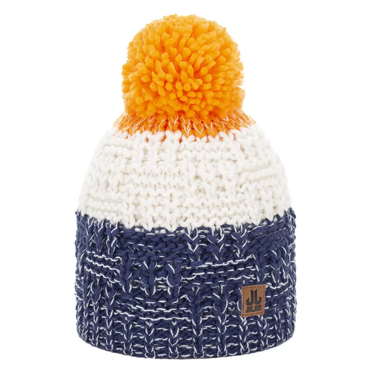 Jailjam Blue-Navy Chulainn Kids Bobble Hat