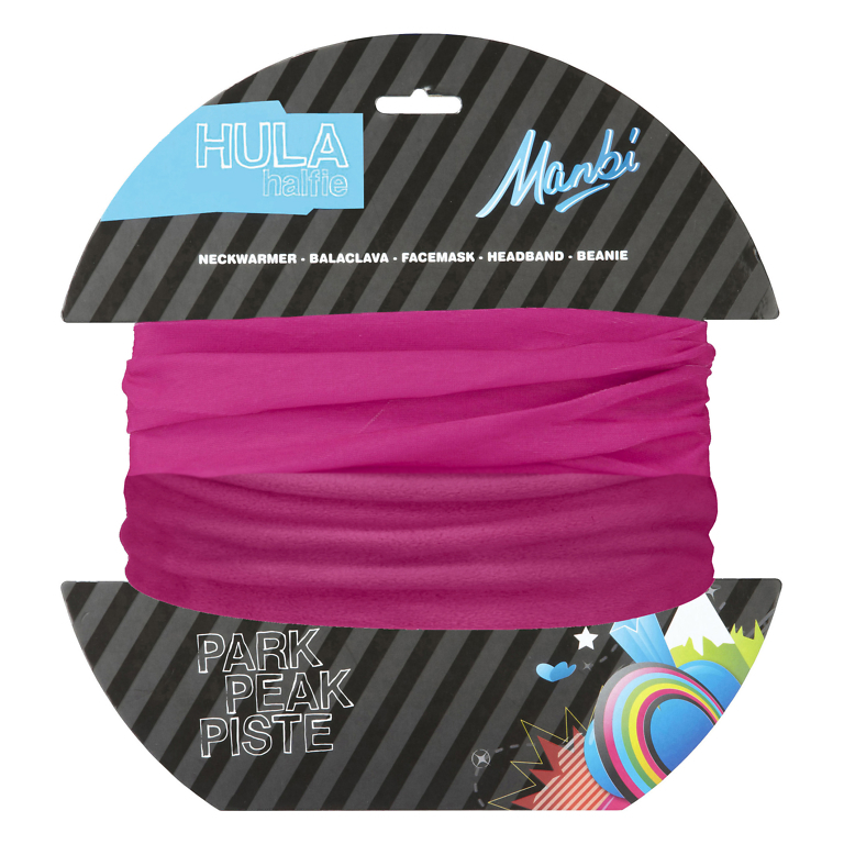 Manbi Plain Raspberry Junior Hula Halfie Neckwarmer