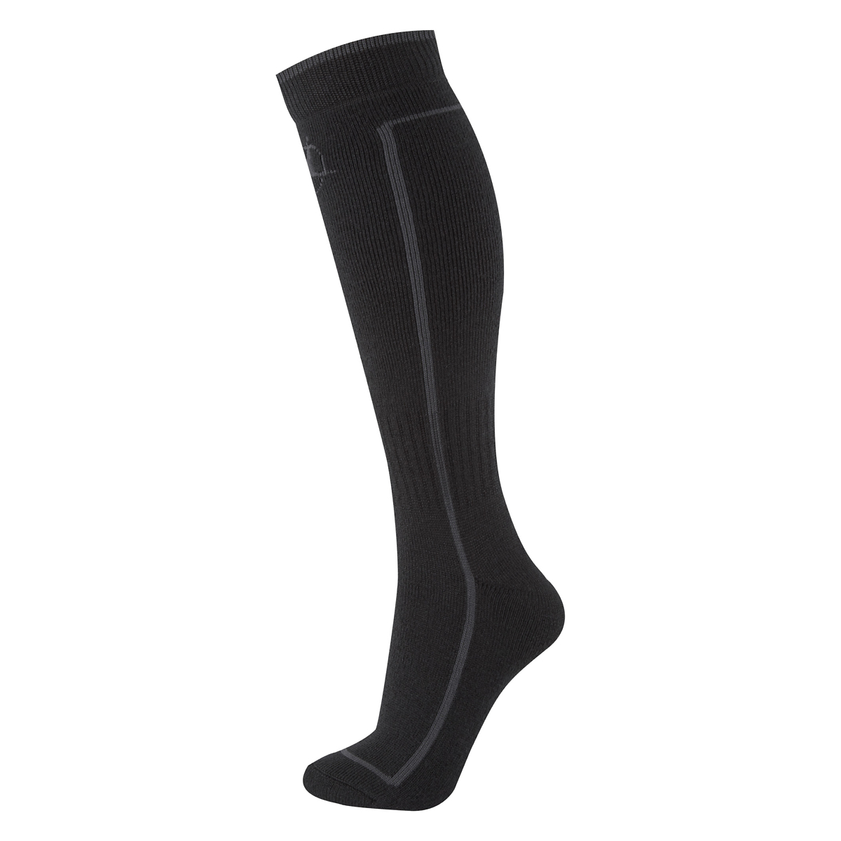 Manbi Black/Rock Performance Ski Sock