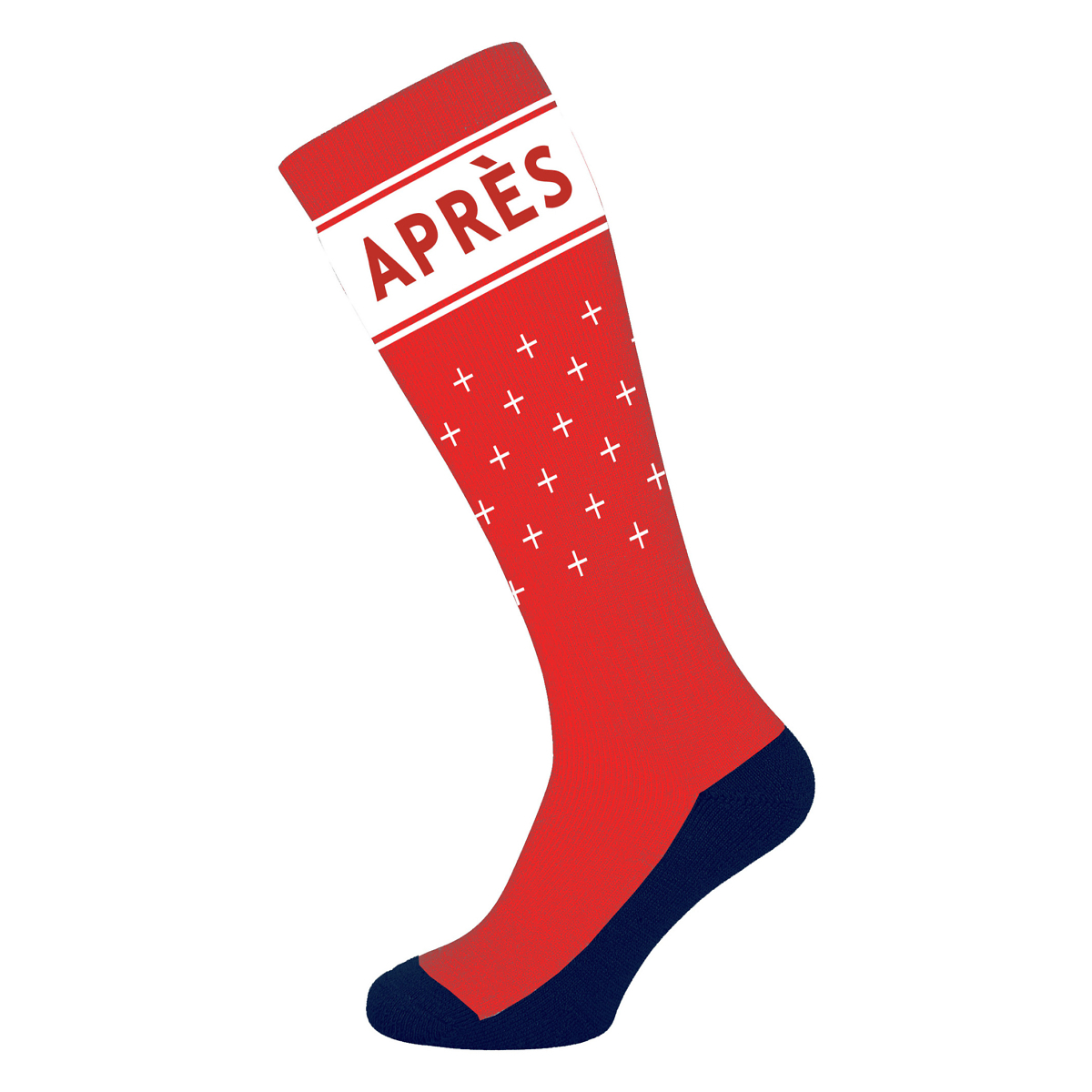 Manbi Red Apres Ski Performance Ski Sock