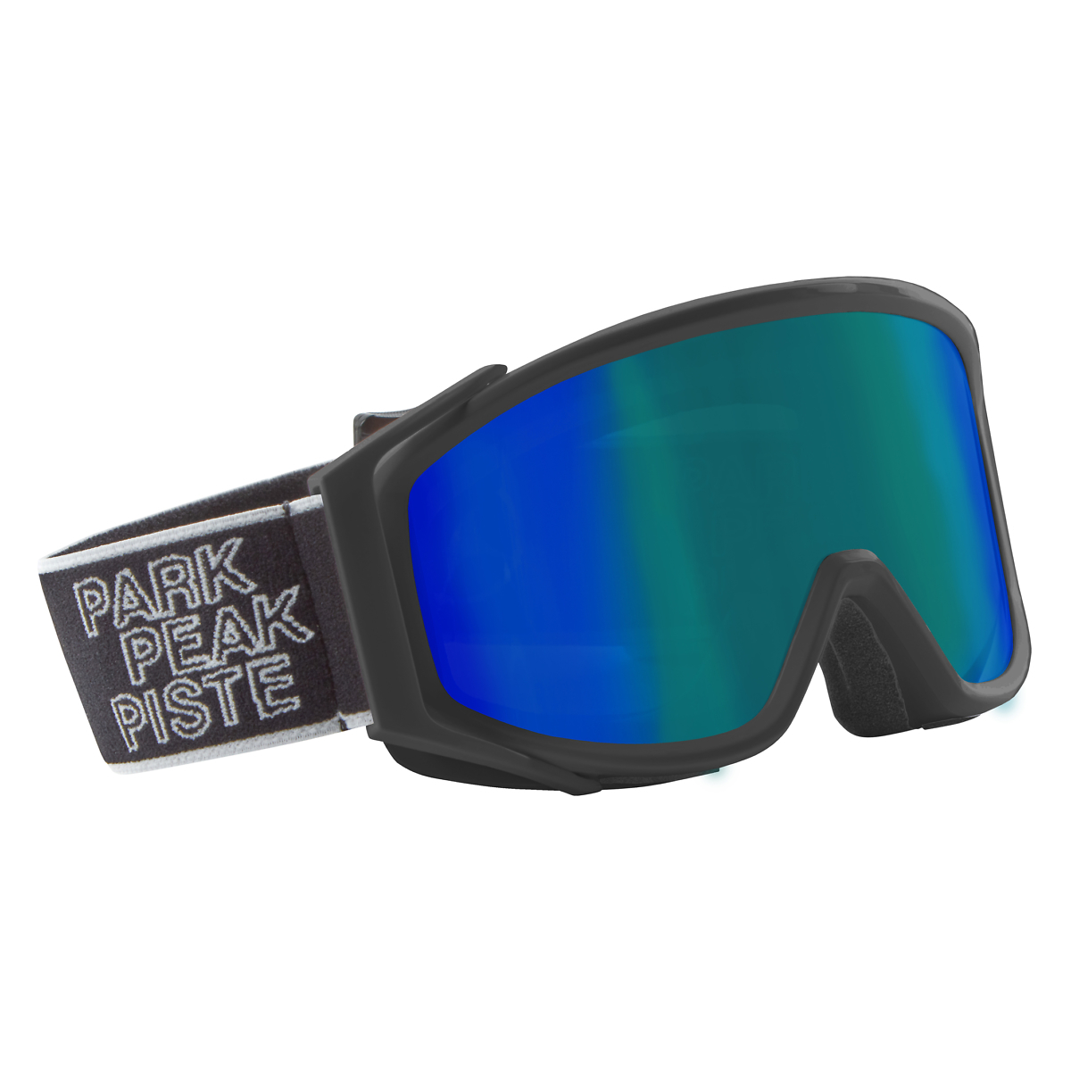 Manbi Black Matt/Blue-Green Mirror Spirit Youths Goggles