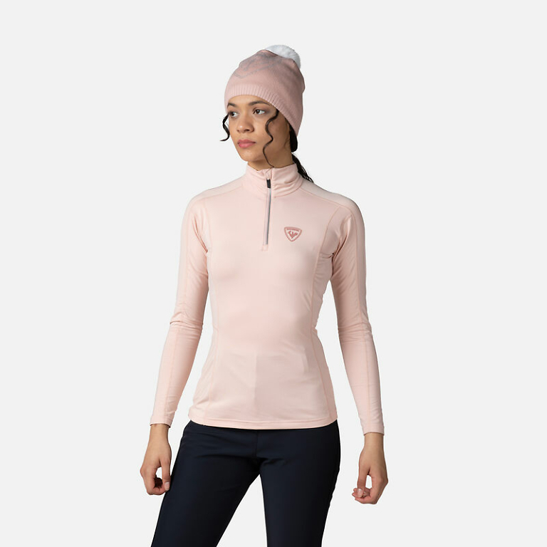 Rossignol Powder Pink Classique 1/2 Zip Baselayer