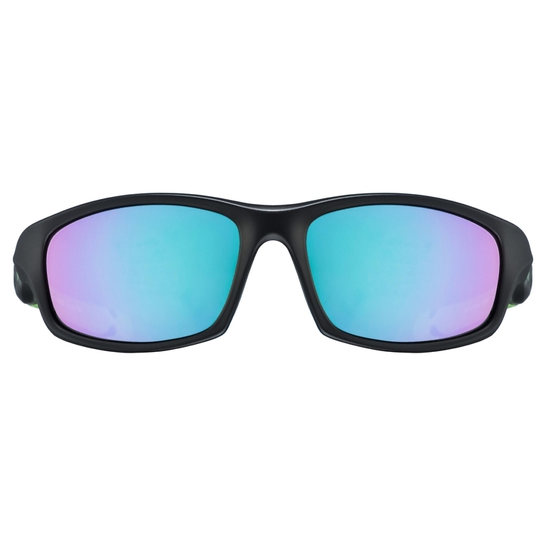 Uvex Black & Green Matt Sportstyle 507 Sunglasses