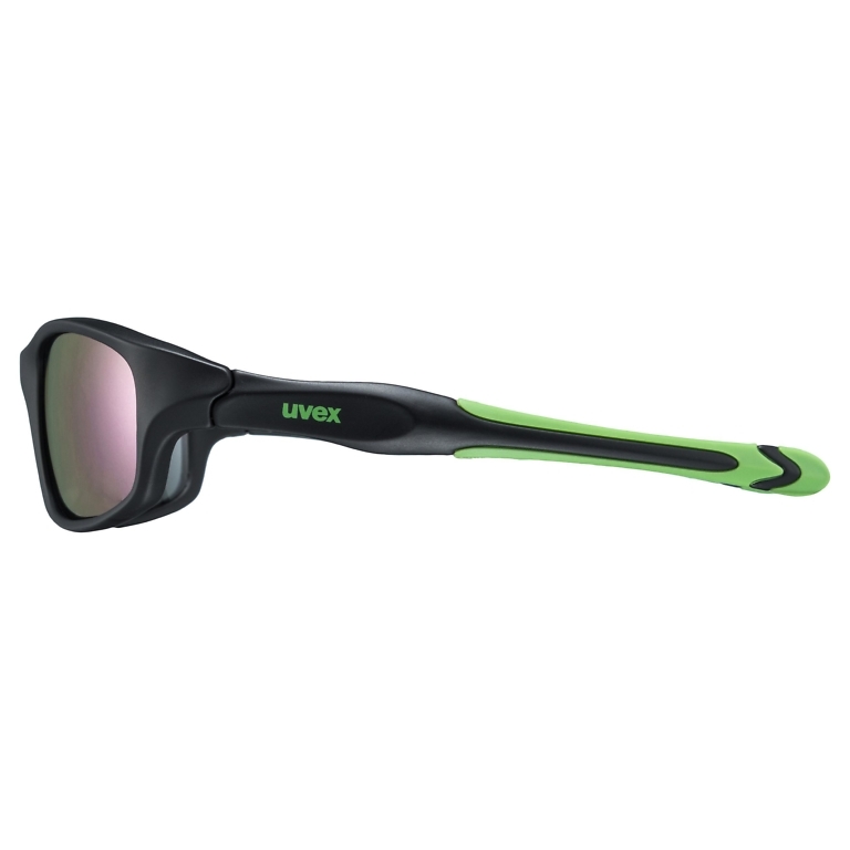 Uvex Black & Green Matt Sportstyle 507 Sunglasses