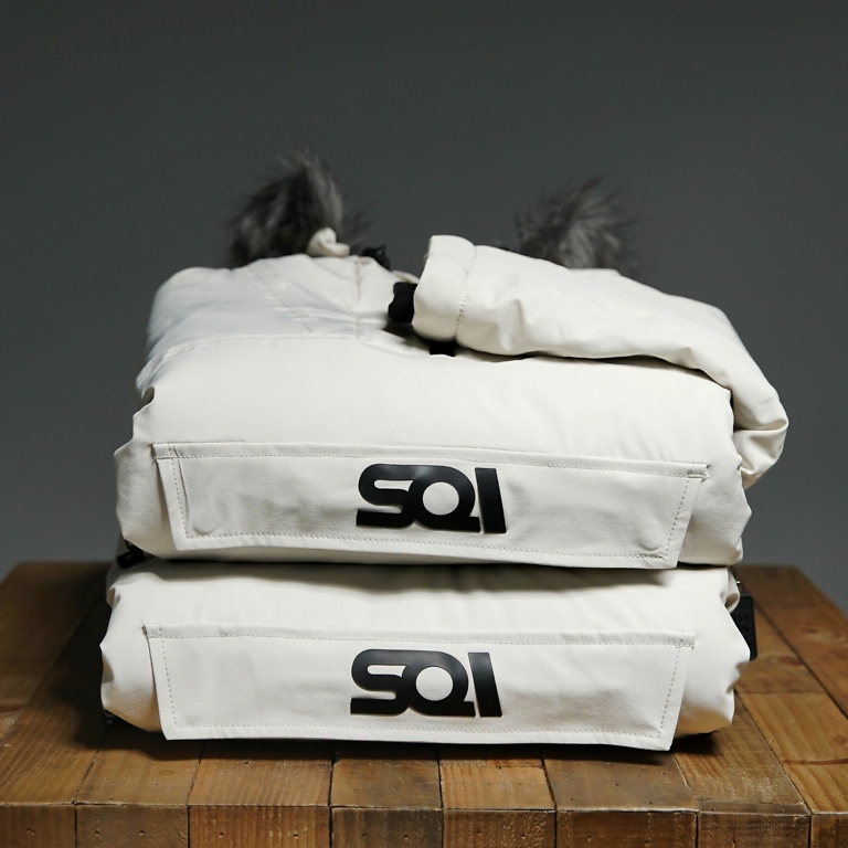 SQI Winter White DEZЭ'RT Unisex Winter Jacket