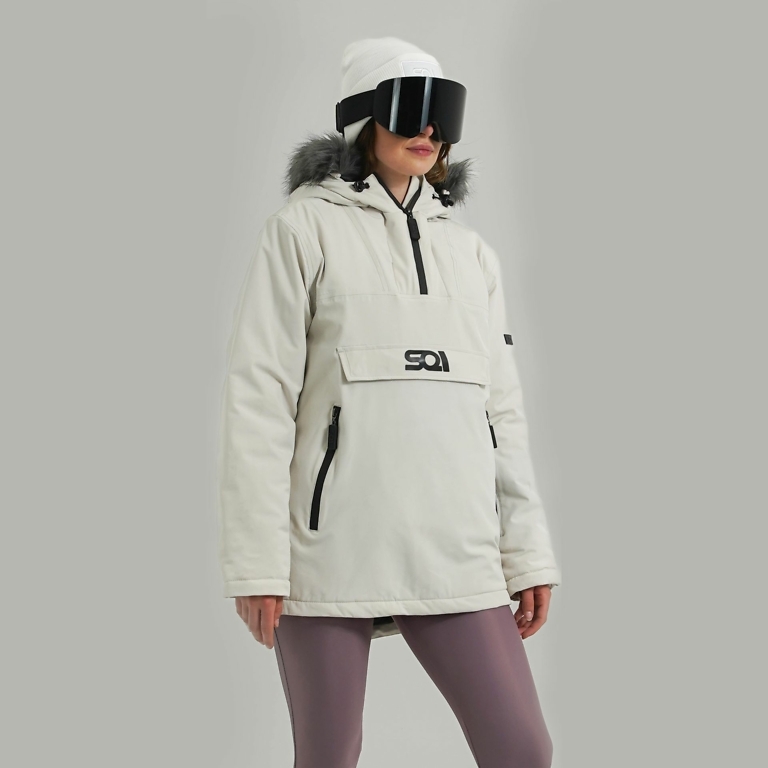 SQI Winter White DEZЭ'RT Unisex Winter Jacket