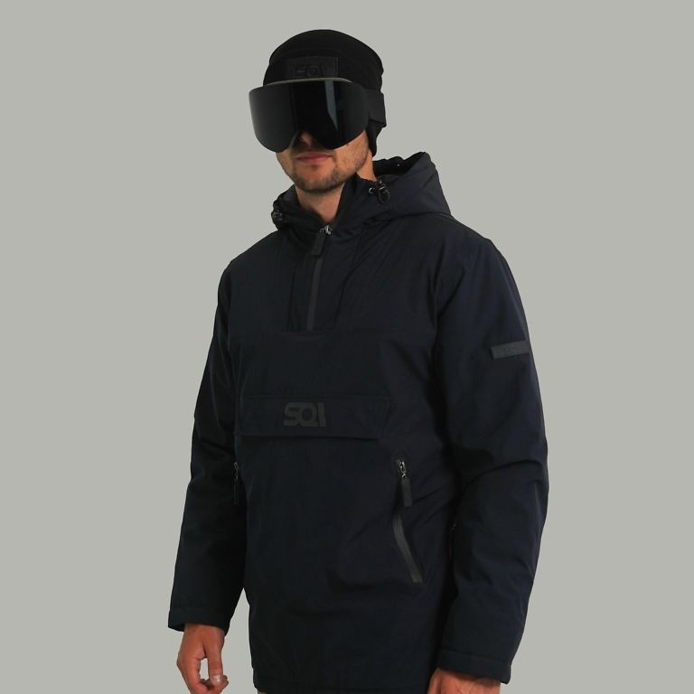 SQI Black V∅lCaЙIK Unisex Winter Jacket