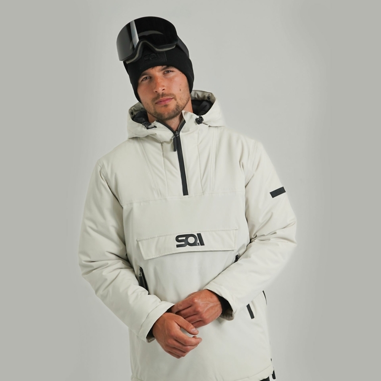 SQI Winter White DEZЭ'RT Unisex Winter Jacket