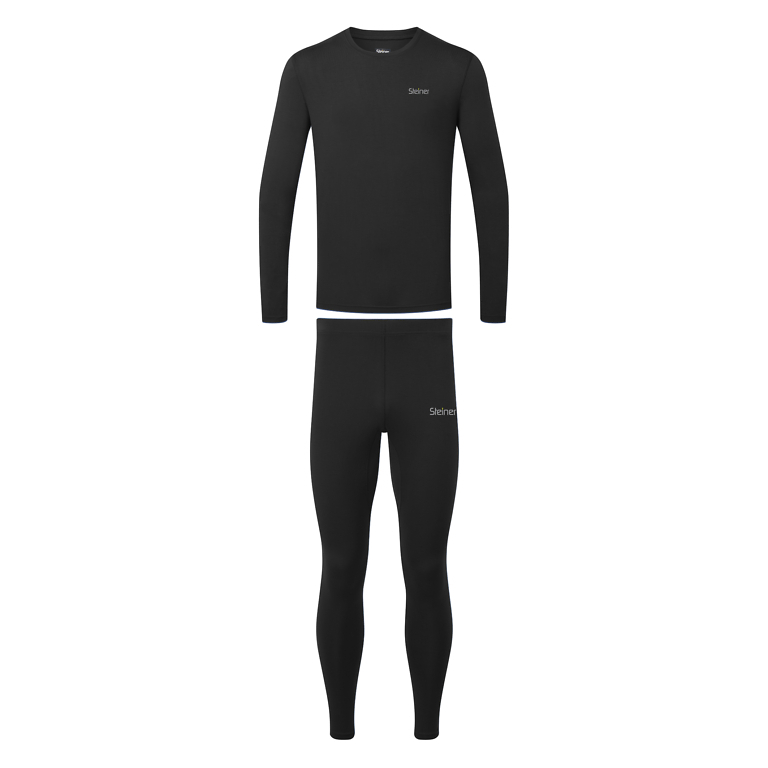 Steiner Black Soft-Tech Mens Base Layer Set