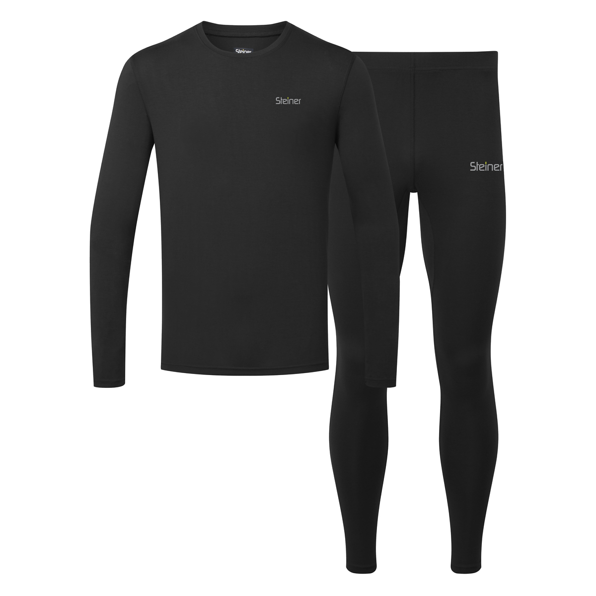 Steiner Black Soft-Tech Mens Base Layer Set