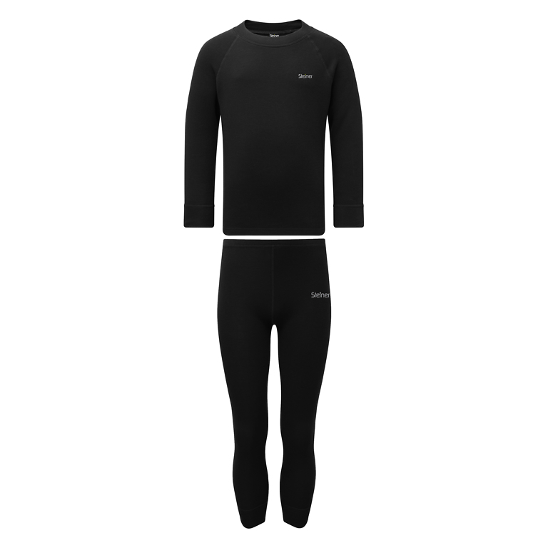 Steiner Black Soft-Tech Kids Base Layer Set