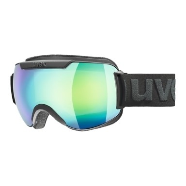 Uvex Black & Green Mirror Downhill 2000 FM Goggles