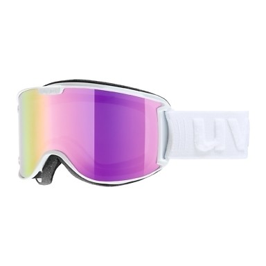 uvex white and pink ski goggles skyper lm