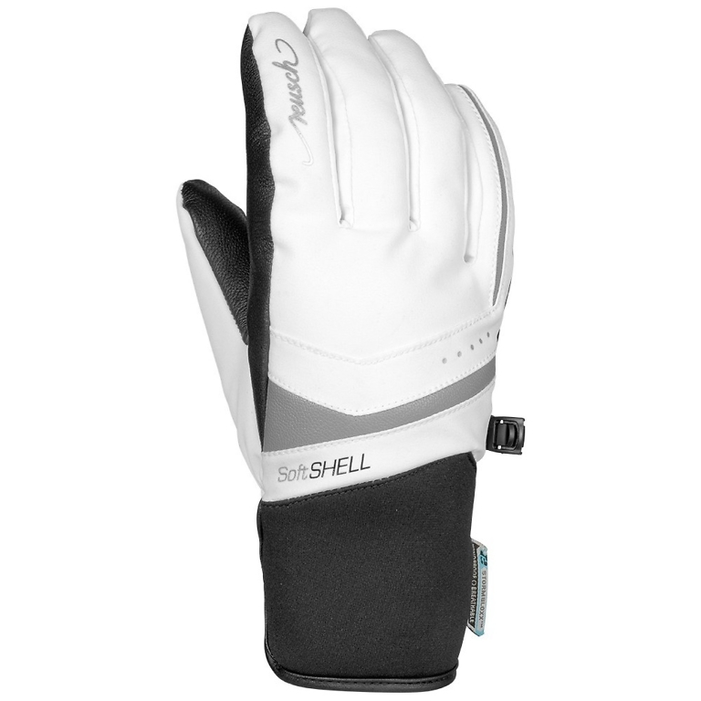 Reusch White/Silver Tessa Womens Stormbloxx Softshell Glove