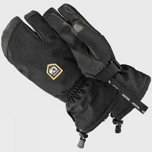 Hestra Black CZone Mountain Mens 3-Finger Glove